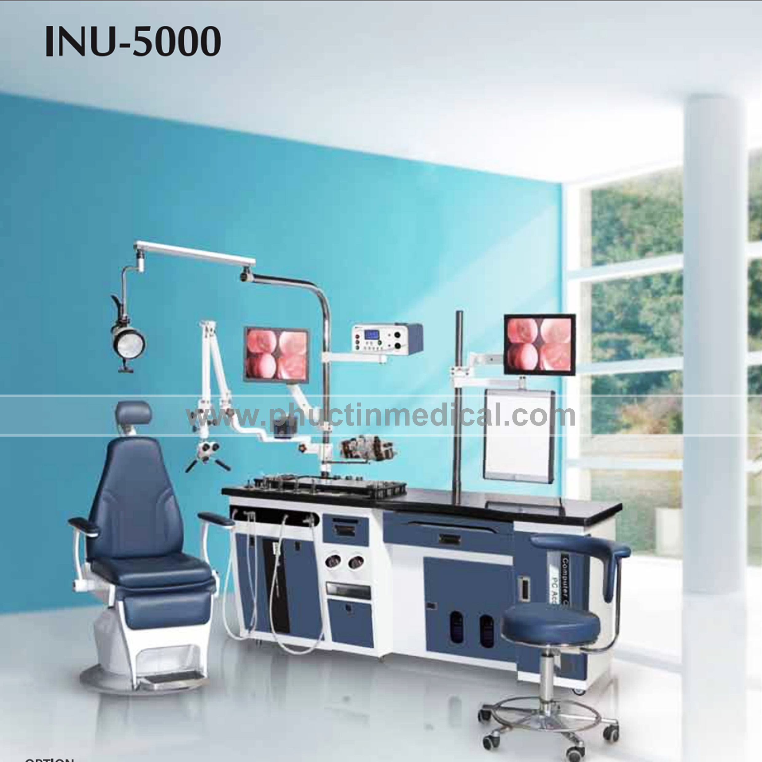 Hệ thống bàn khám và điều trị tai mũi họng INU 5000 - Medone Innotech